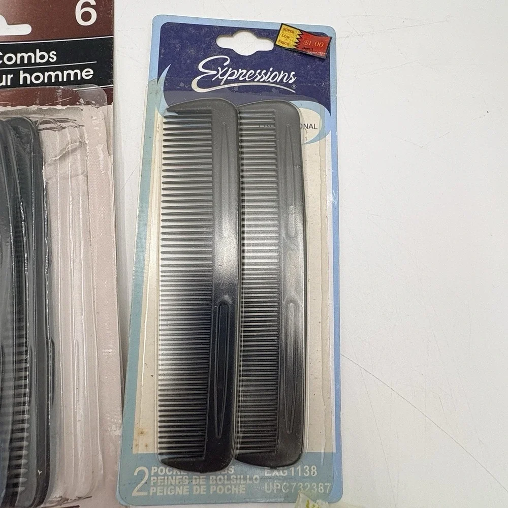 Vintage 90s Y2K Comb Lot Conair‎ Scunci Mens Grooming NOS USA